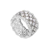 Ring Gogo Woman in Silver Cubic Zirconia 275118M16